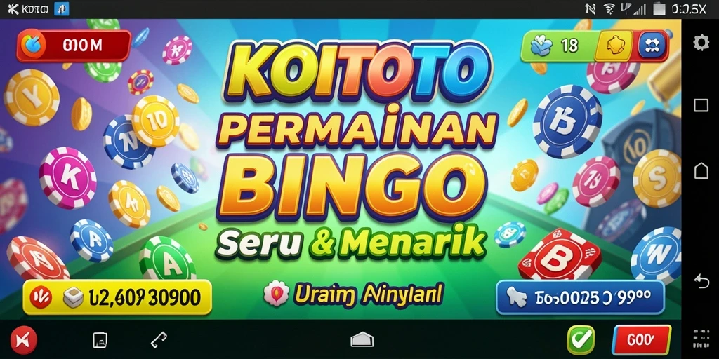 Screenshot KOITOTO menampilkan gameplay seru dalam permainan Bingo.