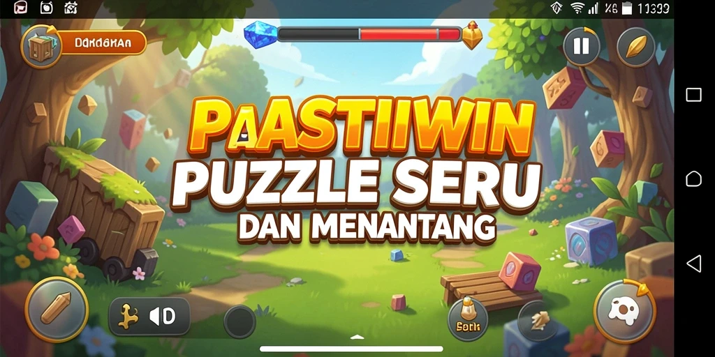 Screenshot PASTIWIN yang menunjukkan gameplay Puzzle yang menarik.