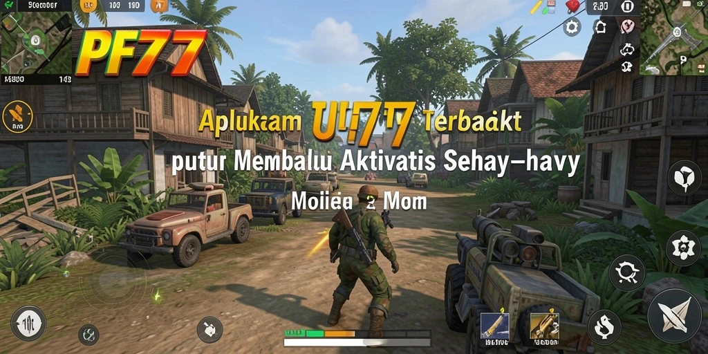 Tampilan utama PF777 dengan fitur-fitur Utility yang memudahkan aktivitas sehari-hari.