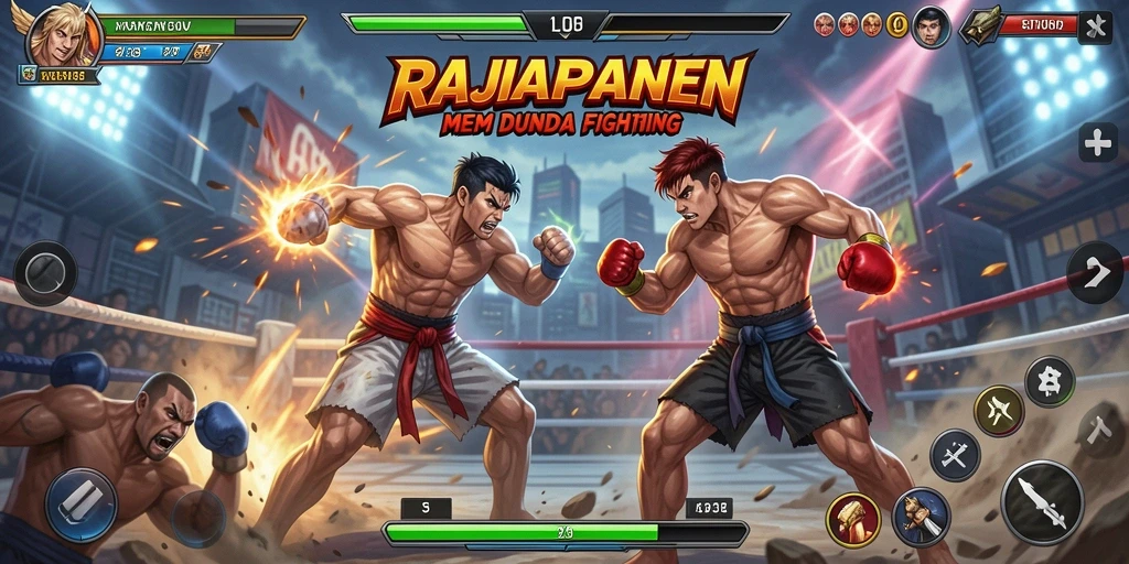 Tampilan hasil pertarungan yang seru dalam RAJAPANEN.