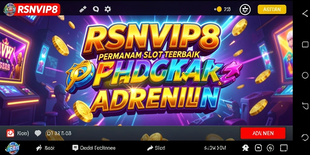 Screenshot utama RSNVIP8 dengan gameplay Slot yang seru dan menegangkan.