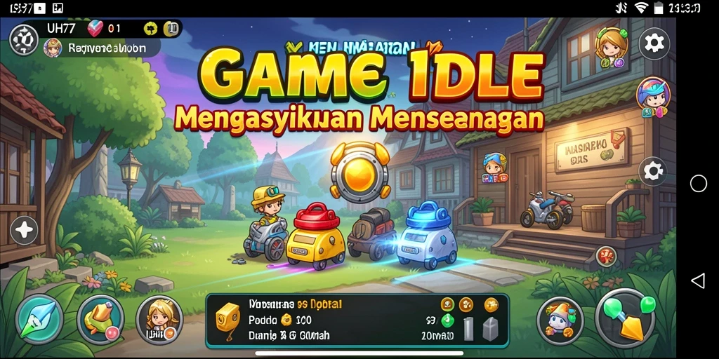 Tampilan gameplay UH77 yang menarik dalam mode Idle.